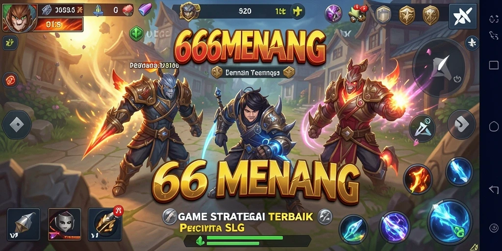 Screenshot 666MENANG menampilkan pertempuran strategi yang intens.
