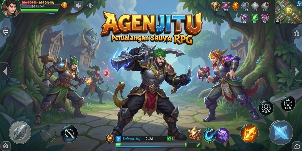 Tampilan menakjubkan dari petualangan RPG AGENJITU.