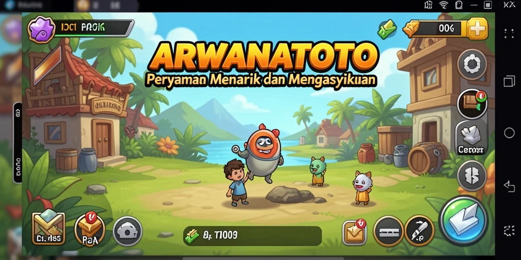 Tampilan menarik dari gameplay ARWANATOTO yang penuh strategi Idle.