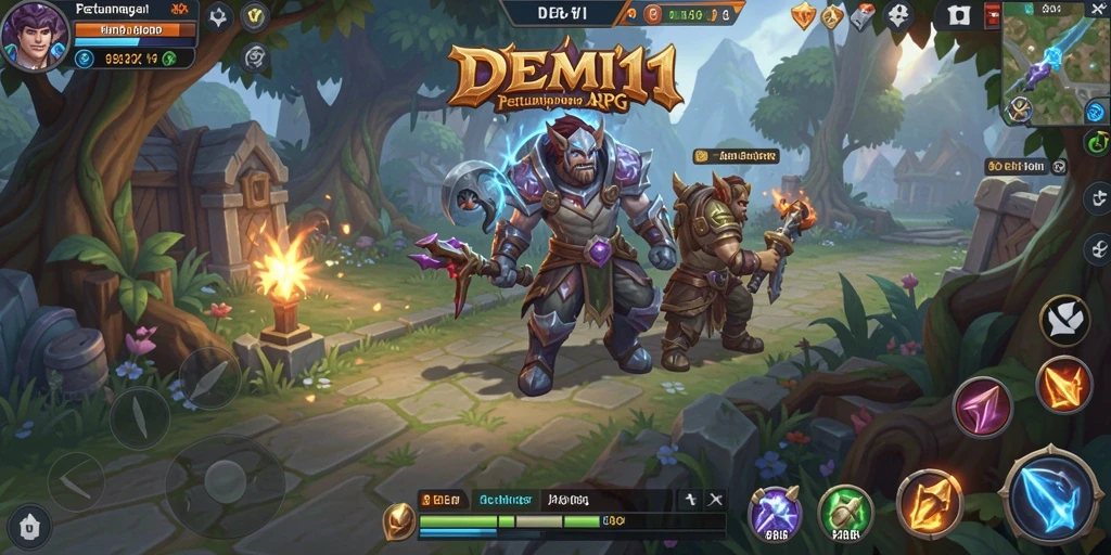 Tampilan gameplay seru di dunia fantasi <strong>DEMI11</strong>.