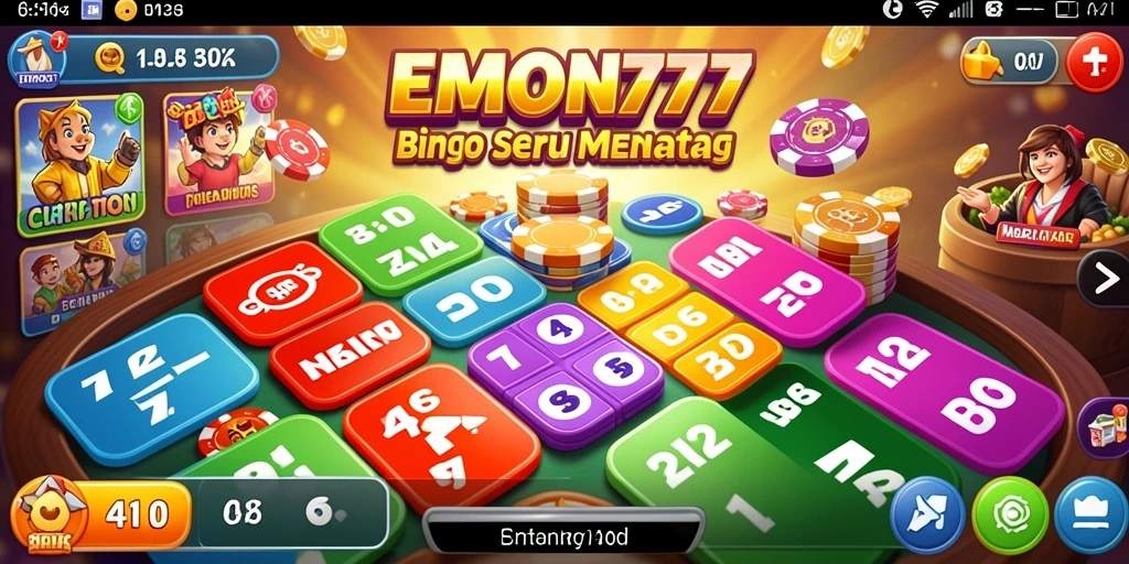 Gameplay seru Bingo di EMON777 dengan berbagai tantangan.