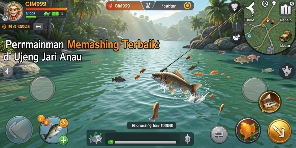 Tampilan gameplay GIM999 yang penuh keseruan berburu ikan.