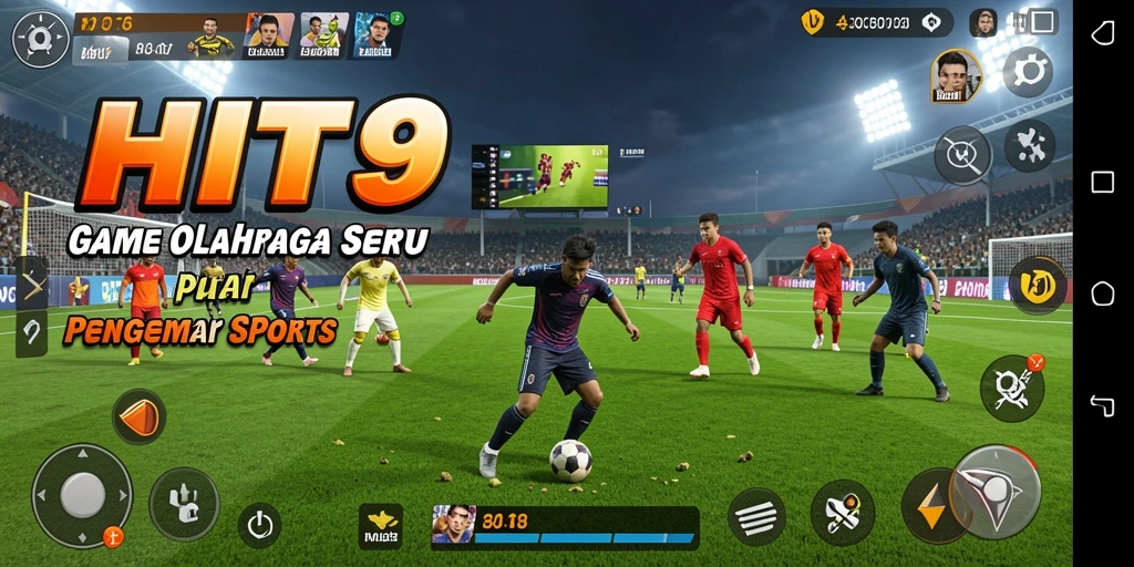 Tampilan gameplay HIT9 yang menarik dan penuh aksi olahraga.