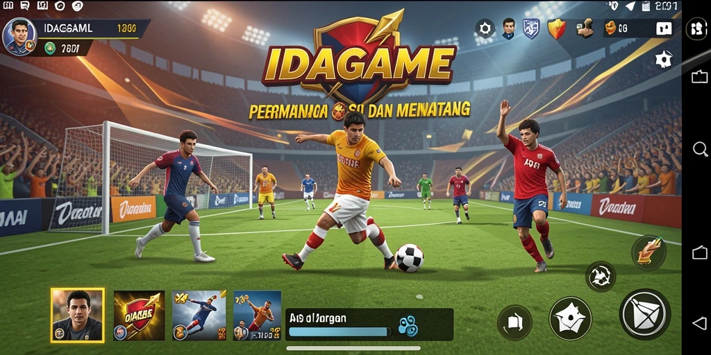 Tampilan gameplay IDAGAME yang seru dan menantang olahraga.