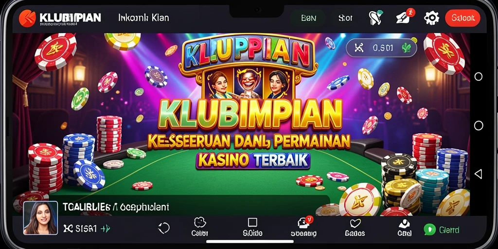 Tampilan permainan Kasino yang menegangkan dan mengasyikkan di KLUBIMPIAN.