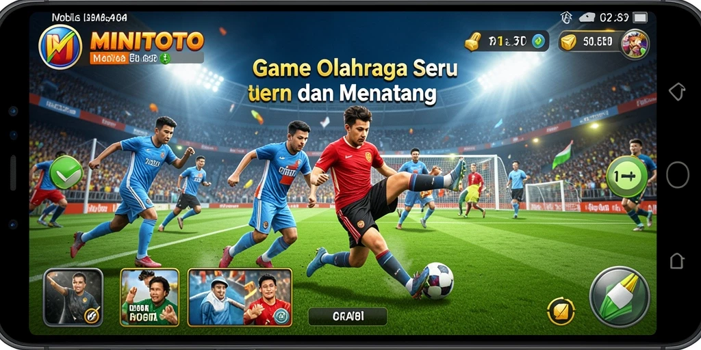 Tangkapan layar gameplay MINITOTO yang menunjukkan aksi olahraga seru.