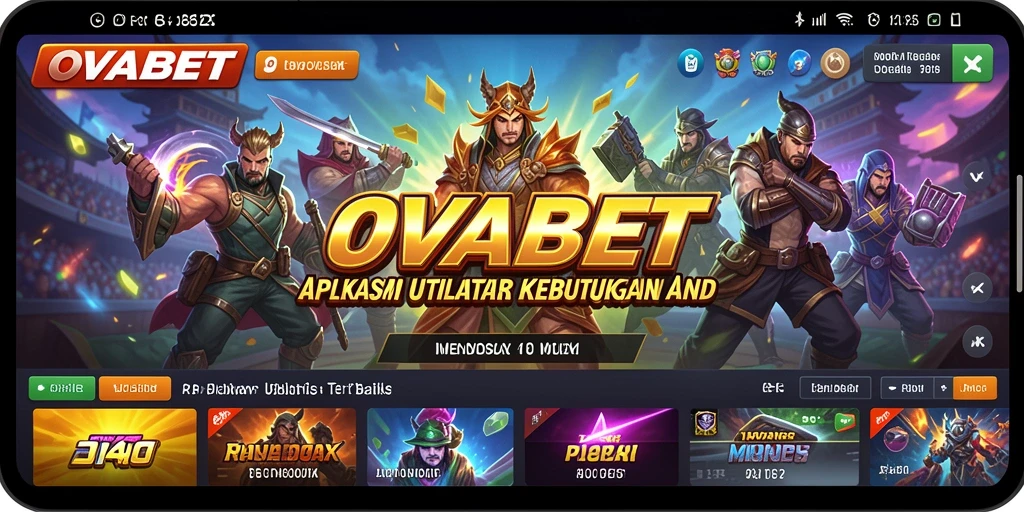 Tampilan utama OVABET menampilkan berbagai alat manajemen yang sangat membantu.