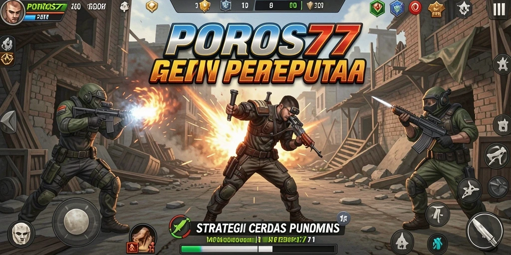 Tampilan gameplay POROS77 yang menegangkan dan strategis.