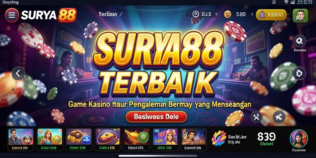 Tampilan menarik dari gameplay Kasino di SURYA88.