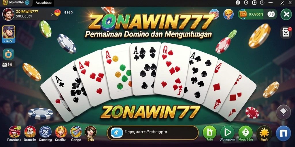 Gameplay seru dari ZONAWIN777 dalam permainan Domino.